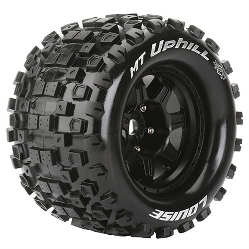 LOUISE RC MT-UPHILL 1/8 SPORT 0" OFFSET HEX 17MM BLACK E-R